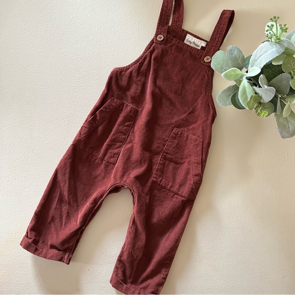 City Mouse corduroy overalls